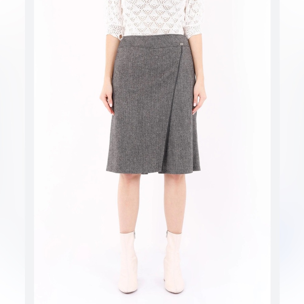 Talbots Grey A-line Skirt